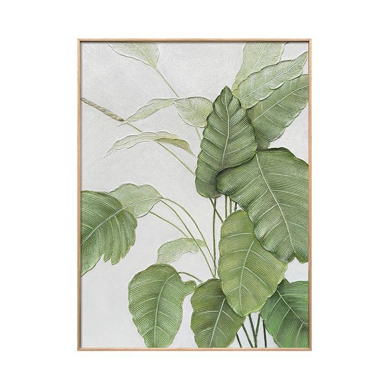 枝繁叶茂-别墅乔迁进门玄关装饰画手绘砂岩肌理油画沙发墙挂画